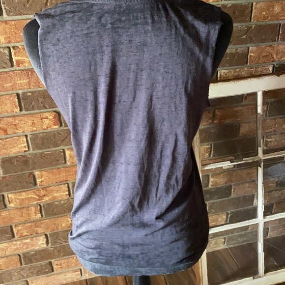 Size medium black Lacey skull tank top - Picture 4 of 5